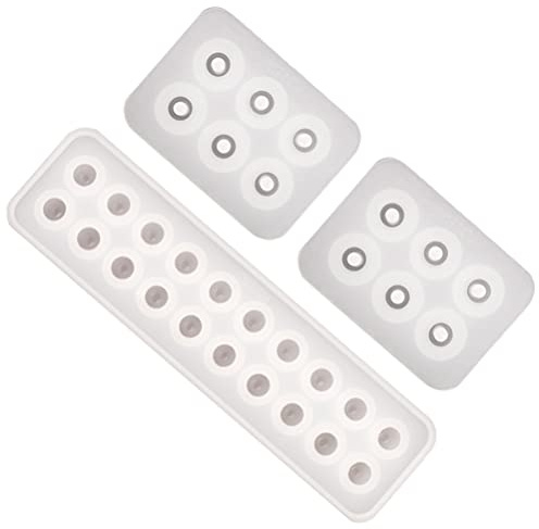 EXCEART 3pièces Moule À Pendentif Suspendu Silicone Moule DIY Créatif pour Bijoux Époxy Pratique Et Non-adhésif