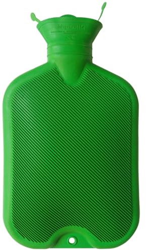 LUXE DIVA Hot Water Bottle, Ribbed Surface on Both Sides, 1.8 Litre, Color Varies - Rubber Warm for Neck, Shoulder, Back, Legs, Waist (1)