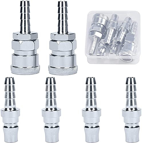 oumuik Lot de 6 connecteurs mâles femelles de 8 mm à libération rapide Propane/LPG/butane/gaz Cuivre
