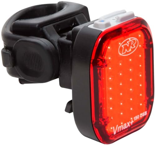 NiteRider Vmax+ 150 Lumen USB-C Rechargeable Bike Rear Light Powerful Daylight Visible Bicycle IP64 LED Bike Taillight Easy to Install Road Mountain City Commuting Night Riding Cycling Safety Flash