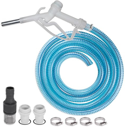 AdBlue® - PUMPEN ZUBEHÖR SET ZAPFPISTOLE DIESEL SCHLAUCH WASSERSCHLAUCH SAUG- und DRUCK-SET für PUMPE Diesel Heizöl Kraftstoff Wasser mit ANSCHLUSS-ZUBEHÖR