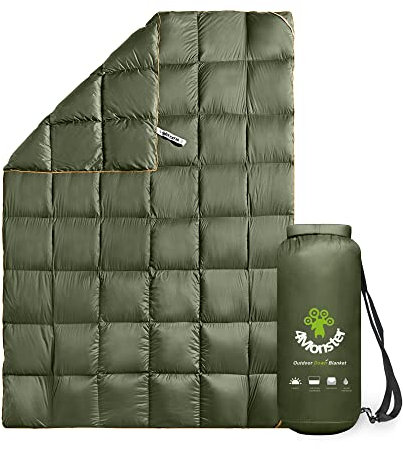 4Monster Outdoor Daunendecke Ultraleicht für Camping, Kompakte Reisedecke Bettdecke Warm Weich für Outdoor Indoor Reise Weihnachten