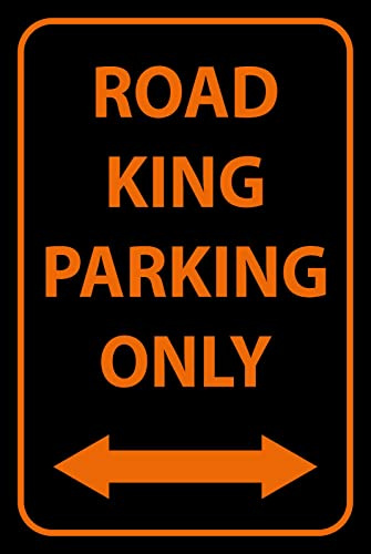 Blechschild 30 x 40 cm Parkplatz Schild: Road King Parking Only - DekoNo7