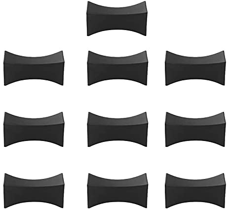DKSooozs 10PCS Chopsticks Rest Little Chopsticks Stands Spoon Fork Holder Chopsticks Utensil Cutlery Stand Black