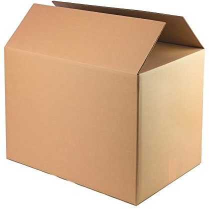 Cajas de Cartón Pack 10 unidades para Mudanzas Almacenaje Paquetería Ecommerce Transporte Reforzado con 2 ondas/capa reforzada con/sin asas (60x40x50)