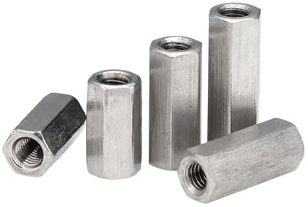 1 Stück Feingewinde M8 M10 M12 M14 M16 M18 M20 304 Edelstahl Sechskantstange Kupplungsmuttern Standoff Spacer Lange Sechskantmutter (Size : M20x1.5x40mm)