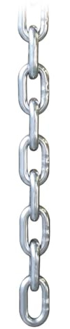 Rundstahlkette kurzgliedrig Ø 10 mm Edelstahl V4A Kette Edelstahlkette kurzgliedrig DIN 766 DIN766 Rundgliederkette Stahlkette Ankerkette Absperrkette VA A4 Rohr 1 Stück AISI316 AISI 316 Boot