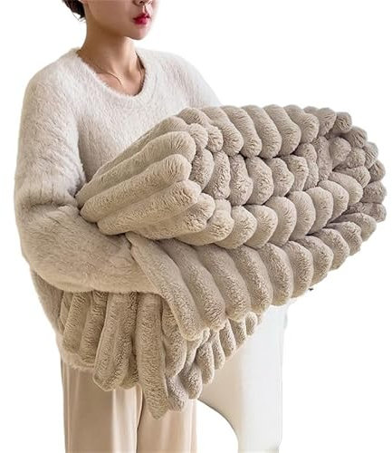 RaamKa Blanket Künstliche Plüsch Herbst Warme Decken for Betten Weiche Korallen Fleece Sofa Decke Bequeme Verdicken Bettlaken Sofadecke (Color : 2, Size : 200x230cm)