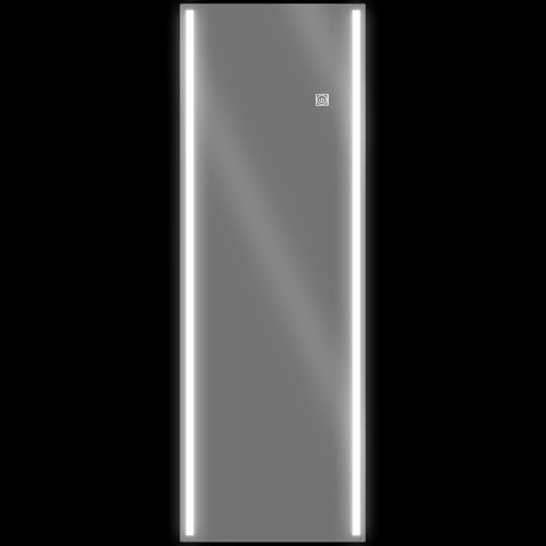 HOMCOM Miroir mural rectangulaire avec lumières LED réglables, interrupteur tactile et antidéflagrant 40 x 120 cm, miroir pour salon, chambre, entrée