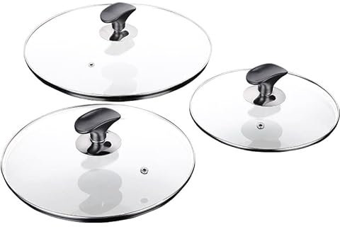 Tapaderas Para Sartenes,Tapa Sarten Pan Pan Lids 32cm Wok Pan Tapa de acero inoxidable tapa FRP Frey Pans Tapa for bandeja de gas bandeja Pan Lid Home Garden Utensilios de cocina ( Color : 24CM )