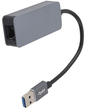 Adaptador USB a Ethernet 2.5G, USB 3.0 a RJ45 Adaptador de Red LAN Gigabit de 2.5Gbs con Velocidad de 10/100/1000/2500Mbps, para OS X, Linux, Computadora Portátil