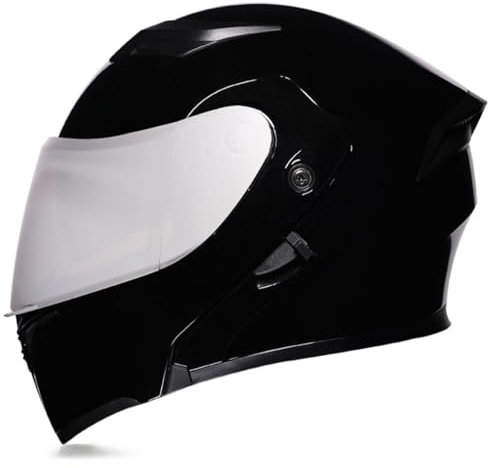 Klapphelm Motorradhelm Motorrad Helm Mit Doppelvisier Motocross Integrierter Helm ECE/DOT Zertifiziert Rollerhelm Erwachsene Flip Vollvisierhelm Schutzhelm Für Männer Und Frauen 3,M:57-58CM