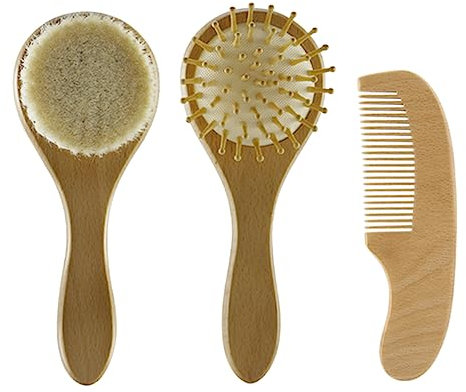 ULDIGI 1satz Neugeborene Haarbürste Und Kamm Sanfte Kopfhautpflege Für Von Kleinkindern Massagebürste Für Entspanntes Waschen