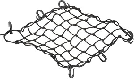 BESTOYARD Rete per Carico Lattice Nero Rete per Serbatoio Corda Elastica Adatta per Oggetti Facile Installazione con Ganci Inclusi