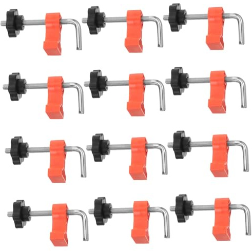 STOBAZA 12 Piezas Clampes Ángulo Recto para Carpintería y Piedra Preciso y Fijación Pesada para Granito Mármol y Losas Herramienta Multifuncional para Alineación de Esquinas