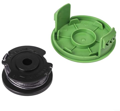 LQRCTRY Bobine de Fil pour Coupe-Bordures, Bobine ABS et Fil Nylon Polyamide for Coupe-Bordures Greenworks 21287 24 V avec Bobine et Capuchon 1,5 mm de diamètre 6 m de Longueur