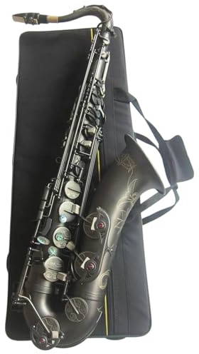 Saxophone Mattschwarzes Tenorsaxophon In Profiqualität Mit Koffer