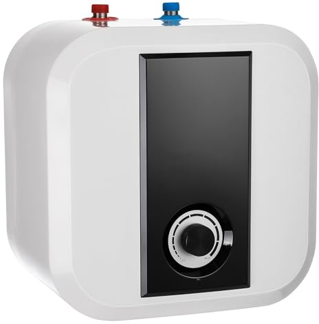 Druckfest Kleinspeicher, Untertischboiler 30 Liter Unterschrank Elektrischer Warmwasserspeicher 1,5KW Mini Durchlauferhitzer mit Stecker 230V für Küche, Dusche, Badezimmer Überhitzungsschutz