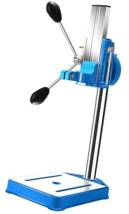 Zambuph Soporte para taladro eléctrico multifuncional ajustable y soporte para taladro de columna, herramienta de reparación para estaciones trabajo, banco columna con tornillo banco