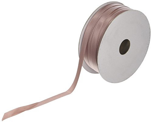 Club Green Doppelsatinband, Taupe, 6 mm x 25 m