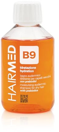 SHAMPOO B9 - BAGNO EUDERMICO IDRATANTE IDEALE PER CAPELLI SECCHI - 200ml - Hairmed