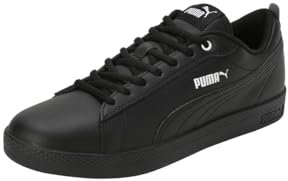 PUMA Damen Puma Smash Wns v2 L Low-Top Trainer, Puma Black-Puma Black, 39 EU