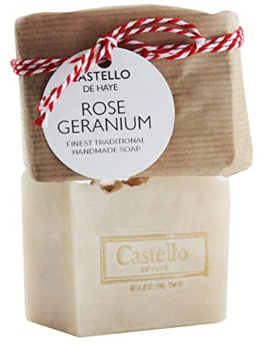 Castello de Haye, Rose Geranium Soap Bar, Soothing Essential Oils, 200g sensitive skin