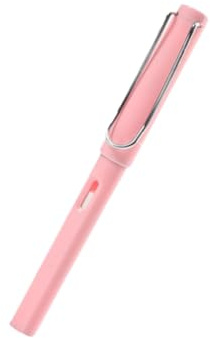 BE-TOOL Fountain Pen Fountain Pen Lightweight Series 0.5 Nib 11 COLOURS Black Ink for Kids, Business, Writing (Pink)