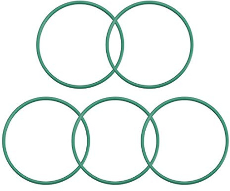 sourcing map 5 Stück O Ring 32mmx35mmx1.5mm FKM Dichtungsringe O-Ringe Fluor Gummi Öl Säure Unterlegscheiben für Industerie Maschinen Auto Reparatur Wärmebeständigkeit