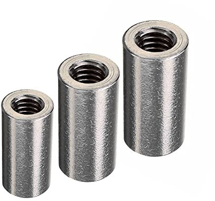 DOJA Industrial | MANICOTTO FILETTATO M6 | PACK 30 | Manicotti filettati per Tubo | Manicotti di Accoppiamento | Dadi lunghi filettato per l'unione di sezioni di Raccordo rubinetto Idraulica