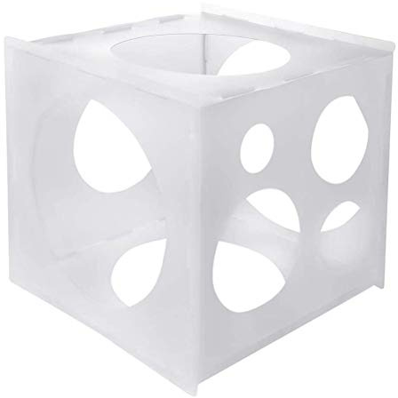 Merkts 11 Löcher Kunststoff Ballon Sizer Würfel Box Ballon Werkzeug Geburtstag Hochzeit Party Dekorationen Urlaub