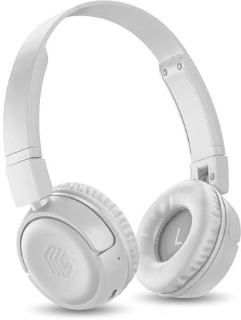 Music Sound - VIBED – Cuffia Bluetooth con Padiglioni Girevoli e Pieghevoli – Archetto imbottito per Massimo Comfort di Utilizzo – Play Time 35 Ore – Grigio