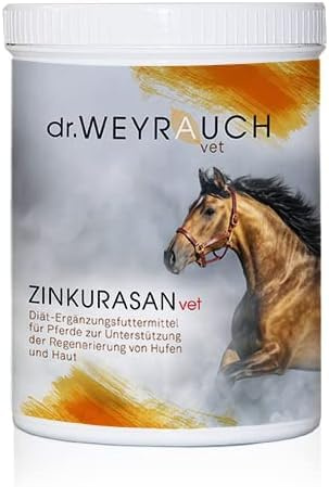 Dr. Weyrauch Zinkursan vet | 1,5 kg | Ergänzungsfuttermittel für Pferde | Kann dabei helfen einen Zinkmangel auszugleichen | Kann zur Unterstützung der Regeneration von Hufen beitragen