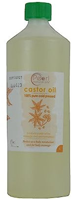 Pure Cold Pressed Castor Oil Vegan, Hexane Free, BP Grade, Non-GMO 1 litre