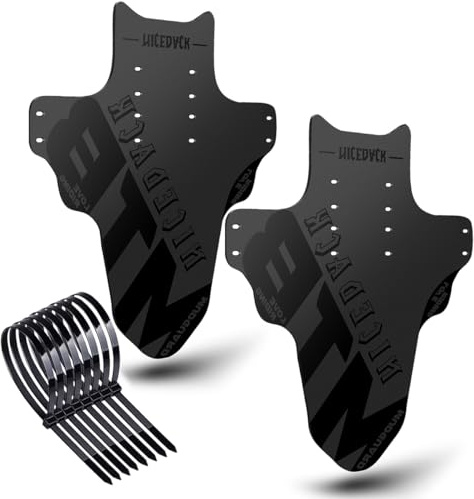 NICEDACK Parafanghi per Mountain Bike, 2 Pezzi, Mudguard Fit 20 - 29 Pollici MTB parafango Anteriore e Posteriore Compatibile con parafanghi per Bicicletta
