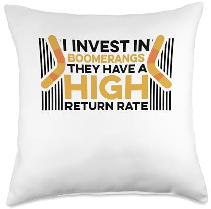 Invest In Boomerangs They Have High Return Rate Boomerang Throw Pillow