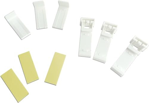 Rollmayer Doppelrollo Klemmfix ohne Bohren Klemmrollo Fensterrollo Duo Rollo Sonnenschutzrollo Zebrarollo Seitenzugrollo für Fenster und Tür (Zubehör Set)