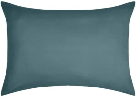 STOF - Kopfkissenbezug, Größe 50 x 70 cm, 100% Baumwolle, Öko-Tex Zertifiziert, hervorragende Qualität, Farbe Eukalyptus, Modell Eden, Bettwäsche, weich und bequem, Unisex