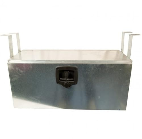 Trailerpool Werkzeugkasten für Anhänger 700x300x300 mm, verzinktes, Staubox, Gummidichtung, Kunststoffverschluss mit Schloss