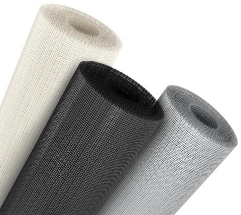 Onpira® Fliegengitter, Fliegennetz aus Fiberglas Grösse 120x120cm Insektenschutz, Fensterfliegengitter, Fensterfliegennetz, Insektenschutz Balkon (120 x 120 cm, grau)