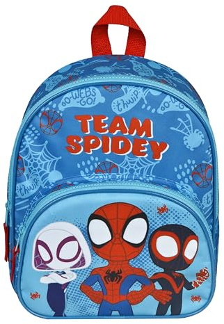 Undercover - Sac à Dos Enfant Spidey - avec Poche Frontale - pour la Maternelle, Les Loisirs et Les Voyages - résistant et Pratique - pour Les Enfants à partir de 4 Ans