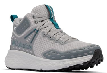 Columbia Men's Konos TRS Outdry Mid, Waterproof Mid Rise Trekking and Hiking Boots, Steam/River Blue, 9