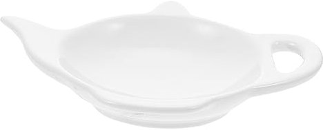VINTORKY Ceramic Condiment Dish Delicate Teabag Tray for Household Use Decorative Tea Bag Coaster for Desktop Tea Bag Holder for Home Decor
