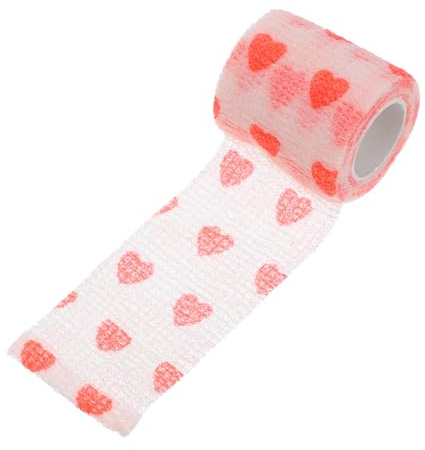 Parliky Hundeverband Selbsthaftender Verband für Haustiere Vlies 5cm X 4,5m Bandage für Hunde Katzen Pferde Vögel Schutz für Pfoten und Beine Flexibel Anpassbar Rot