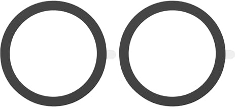 sourcing map Universal Metal Ring Sticker Wireless Magnetic Charger Magnet Ring Stickers 55x0.4mm(ODxT) for Phone Case for All Cellphones, 2 Pack, Black
