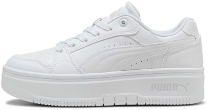 PUMA dam Rebound Femme låg sneaker, Puma vit ånga grå, 39 EU
