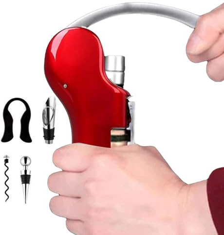 Ensemble de tire-bouchon à vin 5X résistant - Ouvre-bouteille design en forme de cygne en de zinc | Kit de bar avec coupe-capsules, aiguille en acier et bouchon à vin pour ouvrir le vin