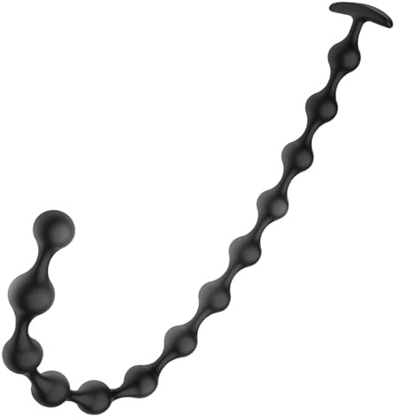 BDSMAGE Silicona Bolas Anales con 13 Bolas, Anal Plug Dilatador Plug Anales, Juguetes Sexuales para Hombre Mujer Pareja, Plugs Anaux Butt Plug Silicone (A)