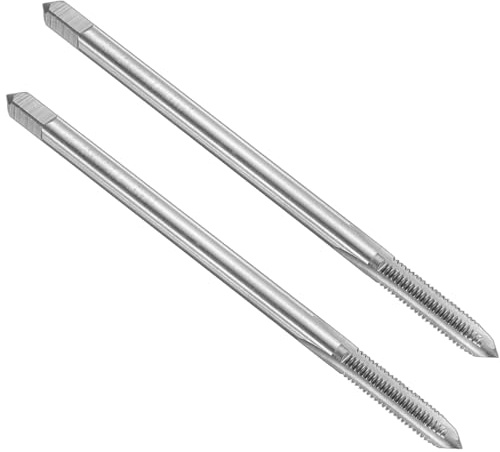 QUARKZMAN 2Pcs Taraud à droite, 10-32 UNF H2 100mm Taraud et Filière Américain en HSS6542 Tarauds à Fileter pour le Taraudage et le Filetage d'Outil Réparation Machine