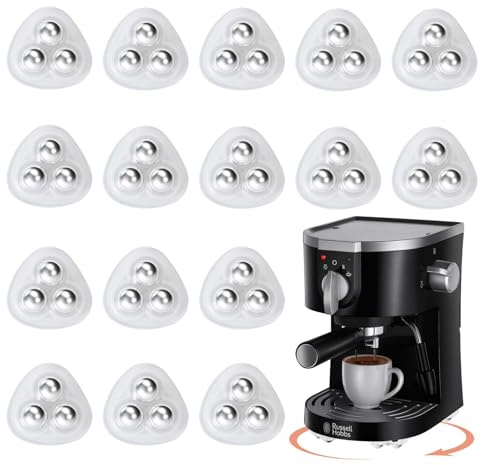 16 Stück Selbstklebende Lenkrollen, 360°Selbstklebendes Starkes Rollenrad, Möbelrollen Klein, Kugelrollen für Möbel, 360°Schwenkbares Universal-Lenkrollen Mini Rollen, für Küchengeräte, Kleinmöbel